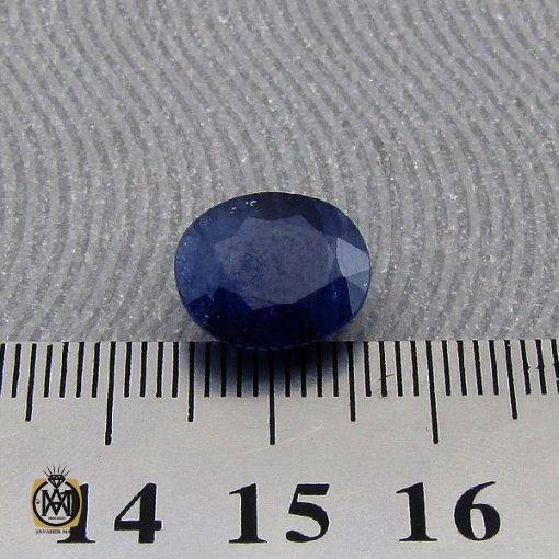 نگین تک یاقوت کبود آفریقایی و خوش رنگ - کد 9006 - تصویر 4