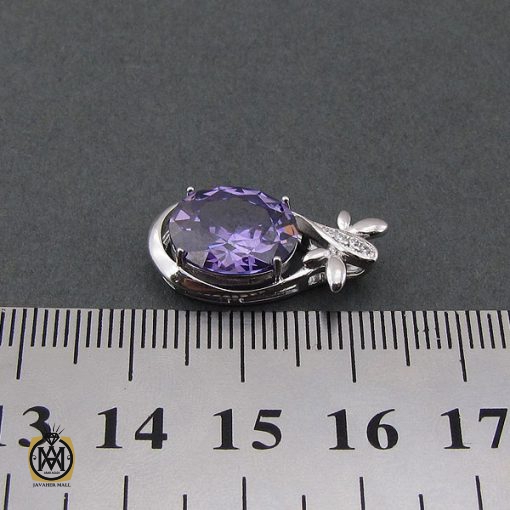 مدال آمتیست طرح دیبا زنانه - کد 3044 - تصویر 5