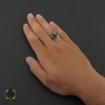 5 انگشتر عقیق باباقوری یمنی اصل مردانه - کد 8413 - تصویر 5