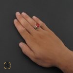 5 انگشتر عقیق یمن مردانه - کد 8414 - تصویر 5