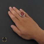 5 انگشتر عقیق یمن مردانه - کد 8415 - تصویر 5
