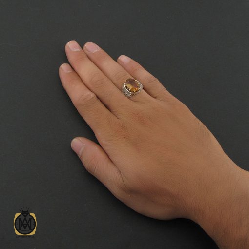 انگشتر زولتنایت و مارکازیت مردانه - کد 8434 - تصویر 5