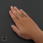 5 انگشتر زولتنایت و مارکازیت مردانه - کد 8436 - تصویر 5