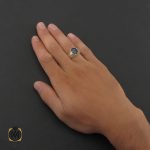 5 انگشتر یاقوت کبود آفریقایی اصل مردانه - کد 8437 - تصویر 5