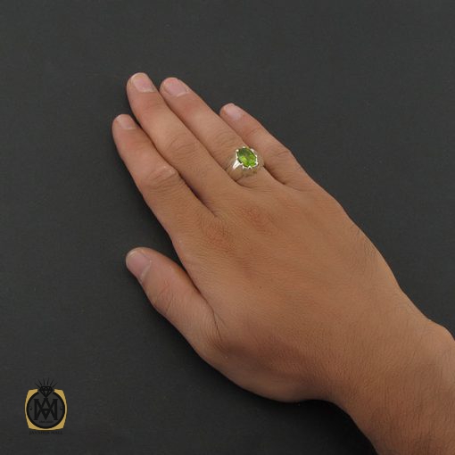 انگشتر زبرجد مردانه دست ساز - کد 8438 - تصویر 5