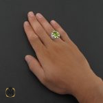 5 انگشتر زبرجد مردانه دست ساز - کد 8440 - تصویر 5