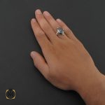 5 انگشتر حدید سینی با حکاکی عین علی مردانه – کد 8446 - تصویر 5