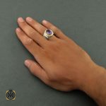 5 انگشتر آمتیست ارزشمند مردانه - کد 8459 - تصویر 5