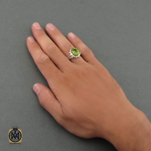 انگشتر زبرجد مردانه دست ساز - کد 8464 - تصویر 5