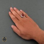 5 انگشتر عقیق یمن مردانه - کد 8476 - تصویر 5