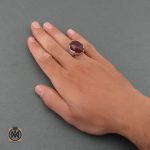 5 انگشتر عقیق یمن الماس تراش مردانه – کد 8479 - تصویر 5