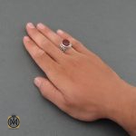 5 انگشتر عقیق یمن مردانه دست ساز – کد 8480 - تصویر 5