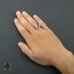 5 انگشتر عقیق یمن مردانه دست ساز - کد 8496 - تصویر 5