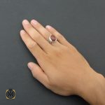 5 انگشتر عقیق یمن مردانه دست ساز - کد 8499 - تصویر 5
