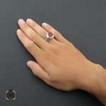 5 انگشتر عقیق یمن مردانه دست ساز - کد 8507 - تصویر 5
