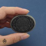 5 نگین تک یشم با حکاکی سوره علق - کد 9027 - تصویر 5