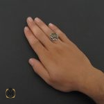 انگشتر حدید سینی با حکاکی لا فتی الا علی لا سیف الا ذوالفقار مردانه - کد 8362 - تصویر 5