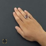 5 انگشتر عقیق یمن مردانه دست ساز - کد 8528 - تصویر 5