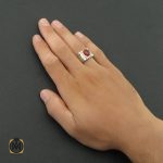 5 انگشتر عقیق یمن مردانه مرغوب - کد 8560 - تصویر 5