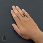 5 انگشتر عقیق یمن مردانه رکاب دست ساز - کد 8565 - تصویر 5