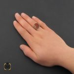 5 انگشتر عقیق یمن با حکاکی یا حیدر مدد مردانه دست ساز - کد 10314 - تصویر 5
