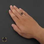 انگشتر عقیق قرمز اسپرت - کد 8380 - تصویر 5