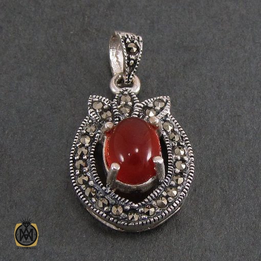 5 سرویس عقیق و مارکازیت زنانه طرح لاله - کد 7041 - تصویر 5