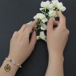 دستبند نقره و میناکاری طرح چشم زخم زنانه - کد 1069 - تصویر 5