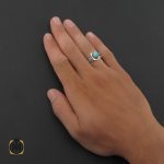 5 انگشتر فیروزه نیشابوری مردانه - کد 8392 - تصویر 5