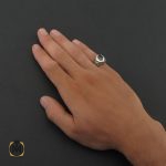 5 انگشتر یاقوت کبود آفریقایی مردانه - کد 8403 - تصویر 5