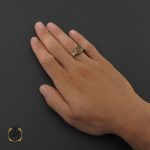 5 انگشتر مردانه سیترین اصل و معدنی - کد 8411 - تصویر 5