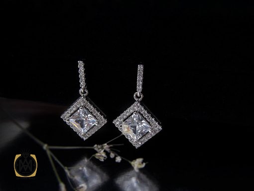 5035 گوشواره نقره زنانه طرح سیمین - کد 5035 - تصویر 5
