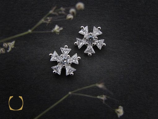 5036 گوشواره نقره زنانه طرح پوپک - کد 5036 - تصویر 5