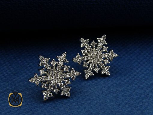 5037 گوشواره نقره زنانه طرح تیارا - کد 5037 - تصویر 4