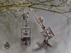 5038 گوشواره نقره زنانه طرح آفرین - کد 5038 - تصویر 5