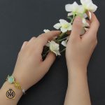 6 دستبند فیروزه نیشابوری، آمتیست و آکوامارین طرح مبینا - کد 1067 - تصویر 6