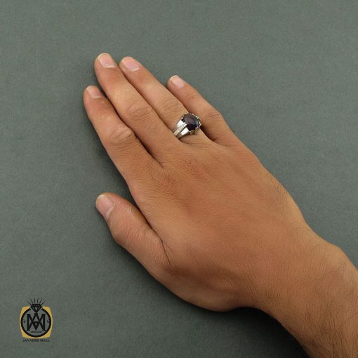 انگشتر اپال مردانه دست ساز - کد 8462 - تصویر 5
