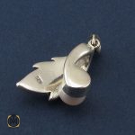 6 سرویس نقره با نگین مروارید زنانه طرح سمن - کد 7101 - تصویر 6