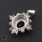 7 سرویس نقره زنانه طرح سلطنتی پر نگین - کد 7097 - تصویر 7