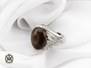 8412 انگشتر عقیق یمن باباقوری مردانه - کد 8412 - تصویر 6