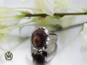 8413 انگشتر عقیق باباقوری یمنی اصل مردانه - کد 8413 - تصویر 6