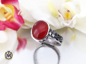 8414 انگشتر عقیق یمن مردانه - کد 8414 - تصویر 6