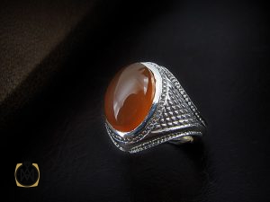 8418 انگشتر عقیق یمن مردانه - کد 8418 - تصویر 6