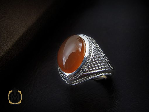 8418 انگشتر عقیق یمن مردانه - کد 8418 - تصویر 6