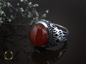 8422 انگشتر عقیق یمن مردانه - کد 8422 - تصویر 6