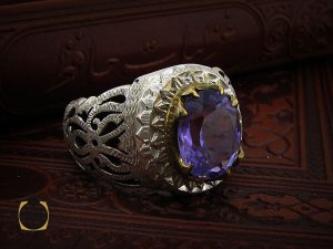 8459 انگشتر آمتیست ارزشمند مردانه - کد 8459 - تصویر 6