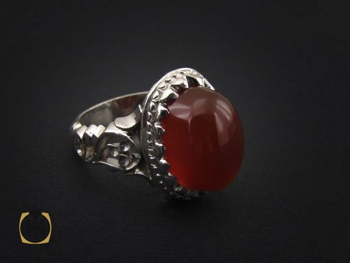 انگشتر عقیق یمن مردانه - کد 8476 - تصویر 6