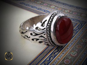 8480 انگشتر عقیق یمن مردانه دست ساز – کد 8480 - تصویر 6