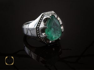 00 انگشتر زمرد اتیوپی اصل مردانه فاخر و ارزشمند - کد 8583 - تصویر 6