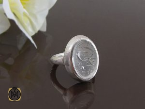 00 انگشتر در نجف با حکاکی یا علی استاد رائف - کد 8593 - تصویر 7